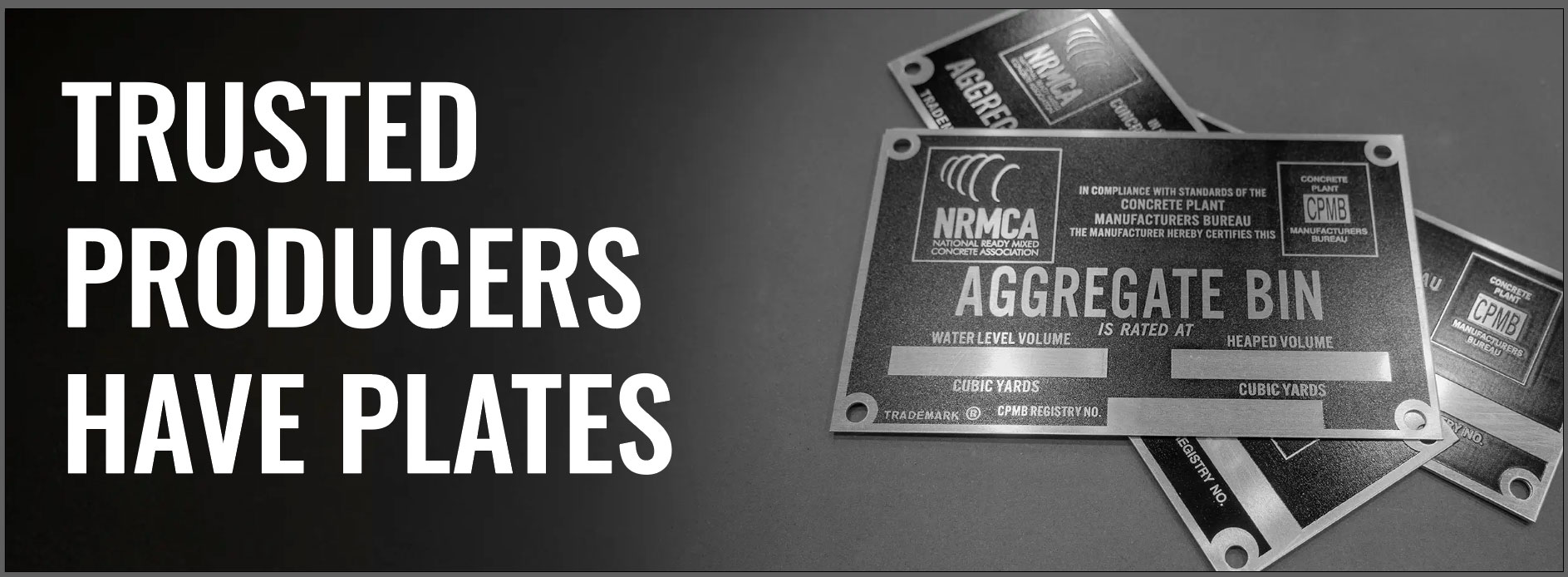 Trusted Producers Have Plates